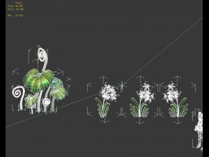 cartoon forest - tree sea plant 04 Model 3D