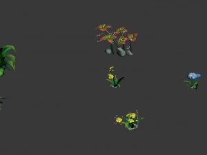 cartoon forest - plant 33 3D Model