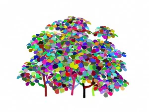 cartoon plant - shrub 3D Model