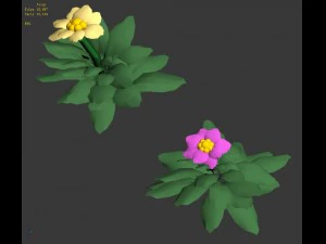 cartoon plant - small plant 3D Model