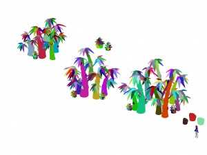 cartoon plant - bamboo 02 Modèle 3D