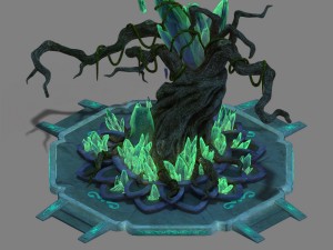 thunderbolt - crystal tree 3Dモデル