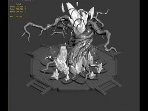thunderbolt - crystal tree Modelo 3D