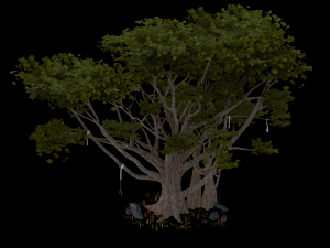 maya forest - big tree 043 3D 모델