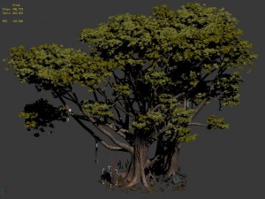 maya forest - big tree 043 3D 모델