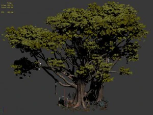 maya forest - big tree 043 3D Model