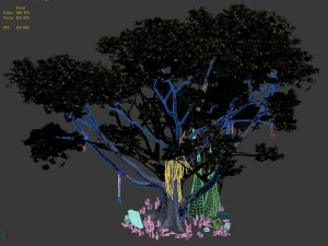 maya forest - big tree 043 3D Model