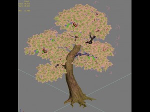 moli cliff - tree 01 Modelo 3D
