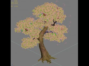 moli cliff - tree 01 3D Model