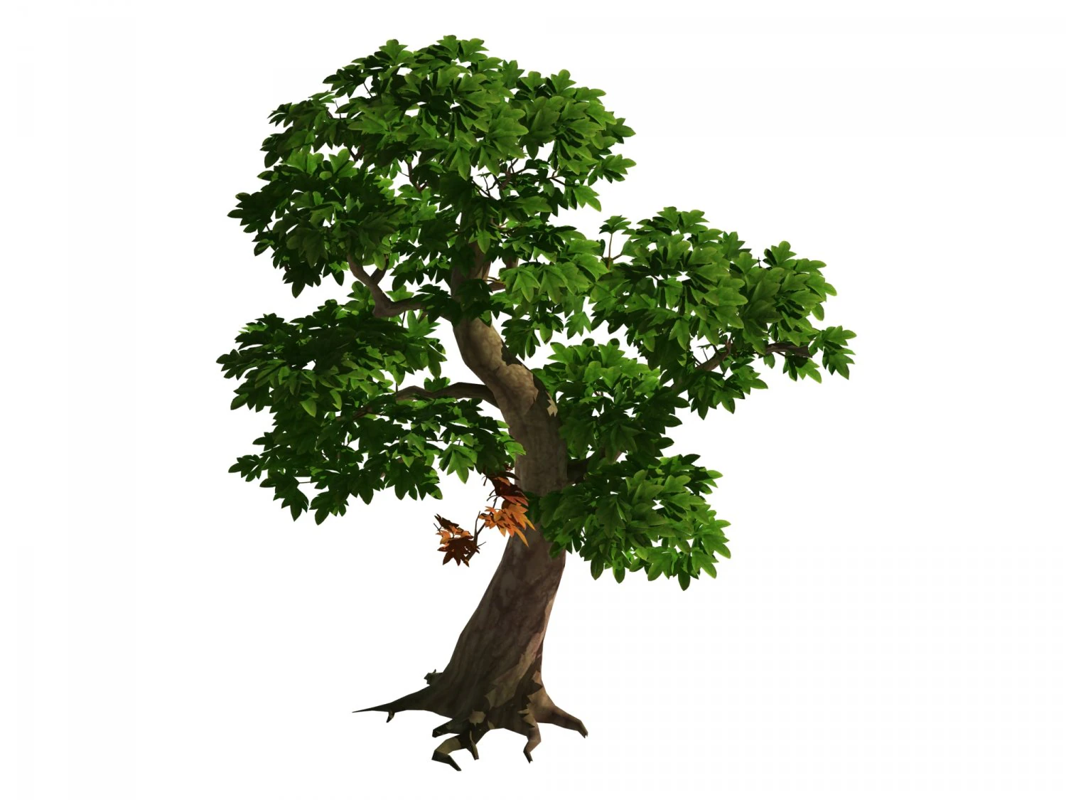 mount cliff - tree 03 3D Model .c4d .max .obj .3ds .fbx .stl .blend
