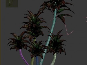 mount cliff - small plant 03 3D Model