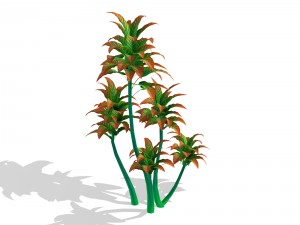 mount cliff - small plant 05 3D Model