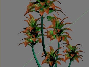 mount cliff - small plant 05 3D Модель