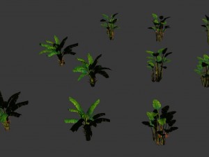 daughter village - banana tree 3D-Modell