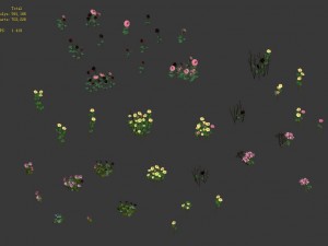 daughter village - plant flowers 3D मॉडल