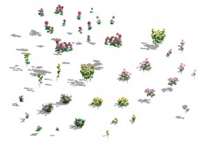 daughter village - plant flowers 3D मॉडल