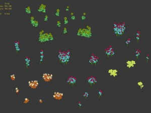 daughter village - plant flowers 3D Model