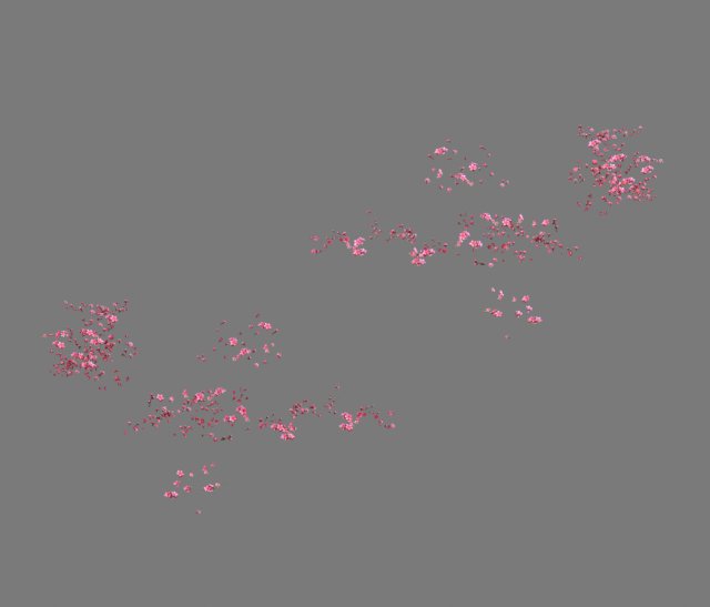 daughter village plant - falling peach 01 3D Модель .c4d .max .obj .3ds .fbx .stl .blend