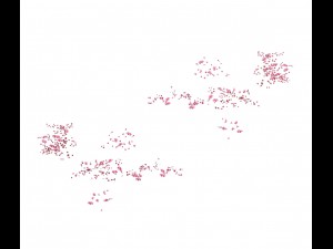 daughter village plant - falling peach 01 3D Модель