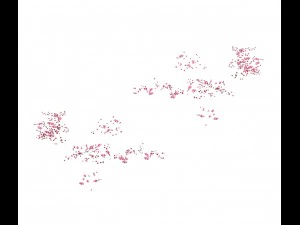 daughter village plant - falling peach 01 3D Model