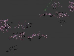 daughter village plant - falling peach 01 3D Model