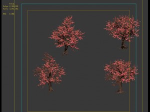 daughter village plant - peach tree 032 Modelo 3D