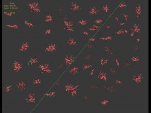 daughter village plants - peach branches 3D 모델