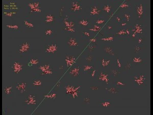 daughter village plants - peach branches 3D Model