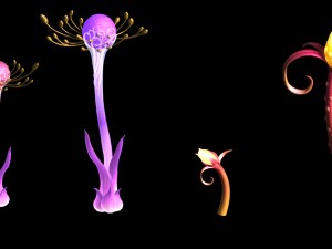 forest - strange plants 3D 模型