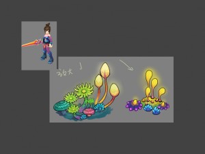 forest - strange plants 3D 模型