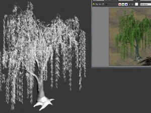 forest trees - willow 02 3D Model