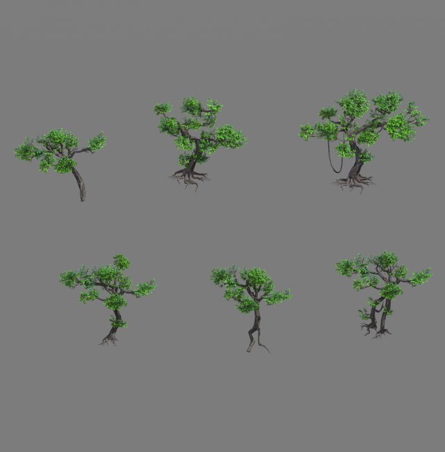 lion camel - mountain cliff plant 02 3D मॉडल .c4d .max .obj .3ds .fbx .stl .blend 