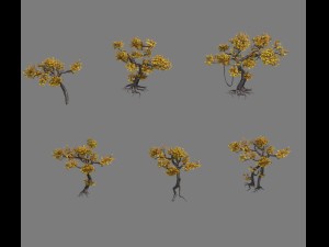 lion camel - mountain cliff plant 02 3D मॉडल