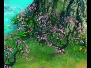 taihu lake coast - peach trees 3D मॉडल