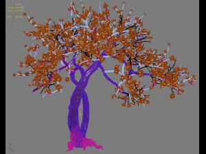 peach blossom island - trees 06 Modelo 3D