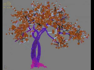 peach blossom island - trees 06 3D Model