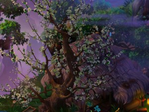 peach blossom island - plant - big trees 02 Modelo 3D
