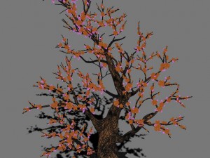 peach blossom island - plant - big trees 02 Modelo 3D