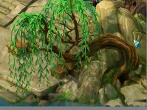 peach blossom island - plant - willow 01 Modelo 3D