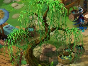 peach blossom island - plant - willow 02 3D Model