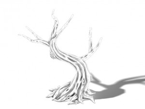 peach blossom island - plant - willow 02 3D Model