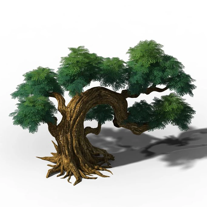peach blossom island - plant - tree 07 3D Model .c4d .max .obj .3ds .fbx .stl .blend