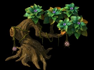 peach blossom island - plant - tree 01 3D 모델