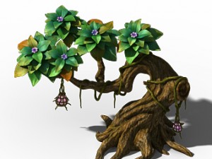 peach blossom island - plant - tree 01 3D 모델