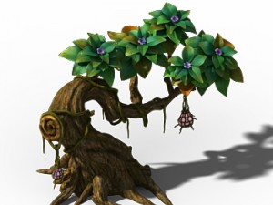peach blossom island - plant - tree 01 3D 모델