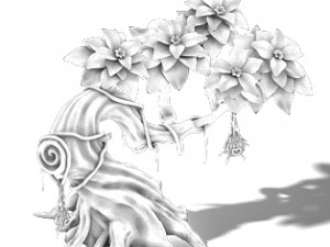 peach blossom island - plant - tree 01 3D 모델