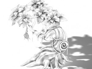 peach blossom island - plant - tree 01 3D 모델