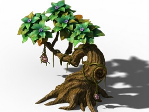 peach blossom island - plant - tree 01 3D 모델