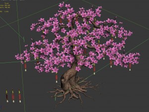 wishing tree 61 3D 모델
