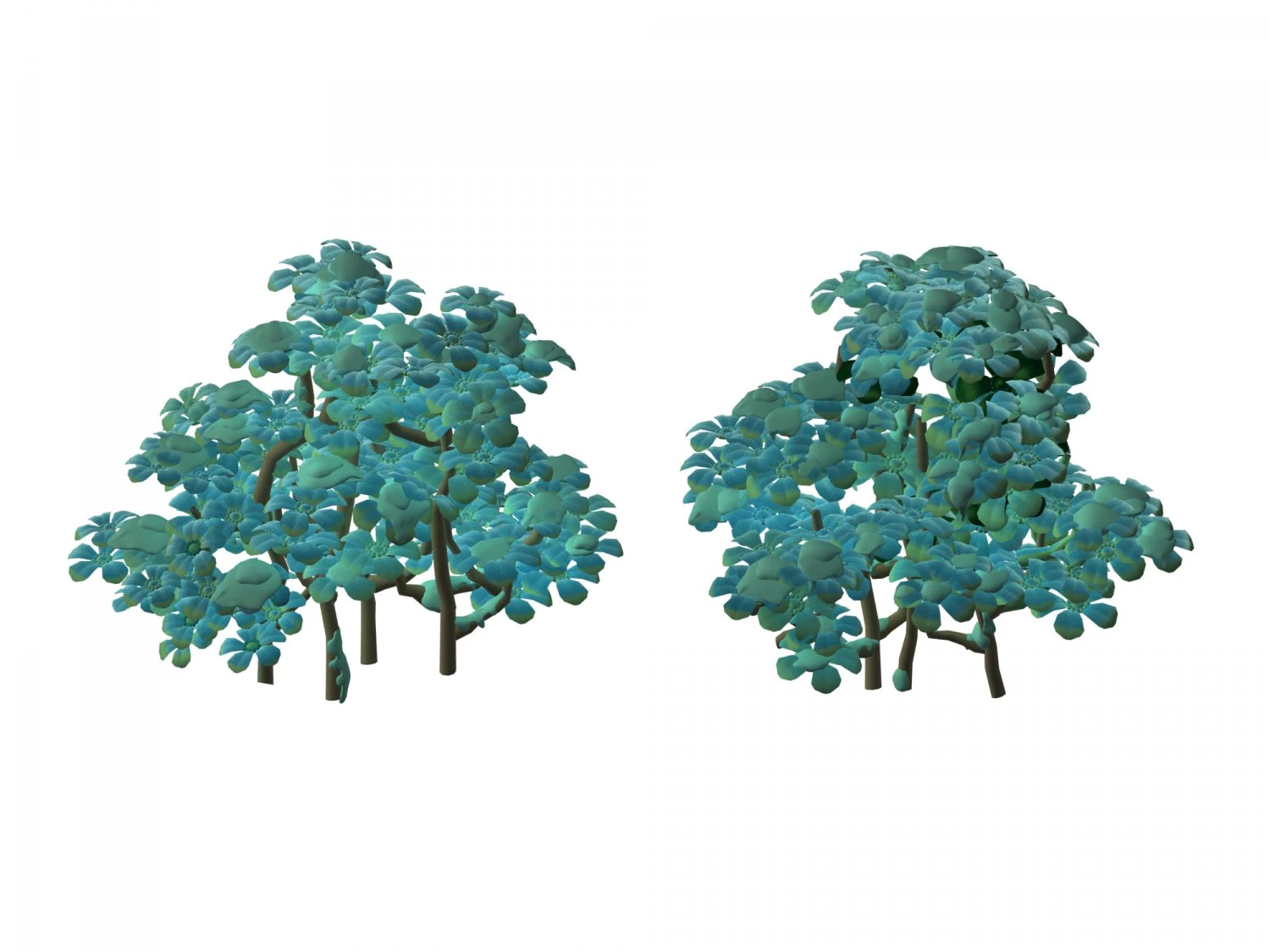 snow plant - flowers 63 3D Model .c4d .max .obj .3ds .fbx .stl .blend